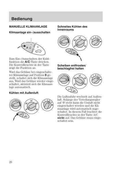 1999-2005 Ford Focus Owner's Manual | German