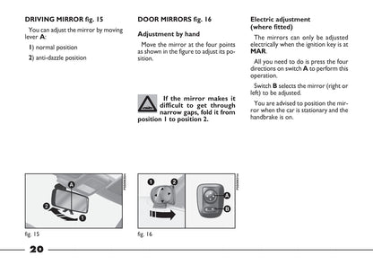 2003-2004 Fiat Barchetta Bedienungsanleitung | Englisch