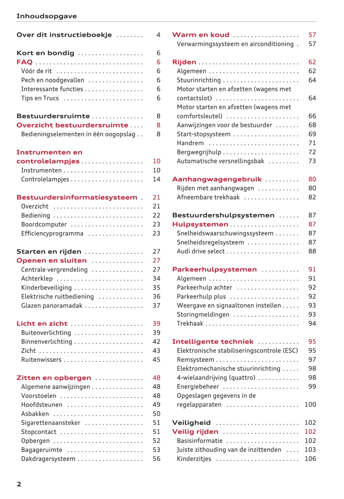 2015-2018 Audi A1/A1 Sportback/S1/S1 Sportback Owner's Manual | Dutch