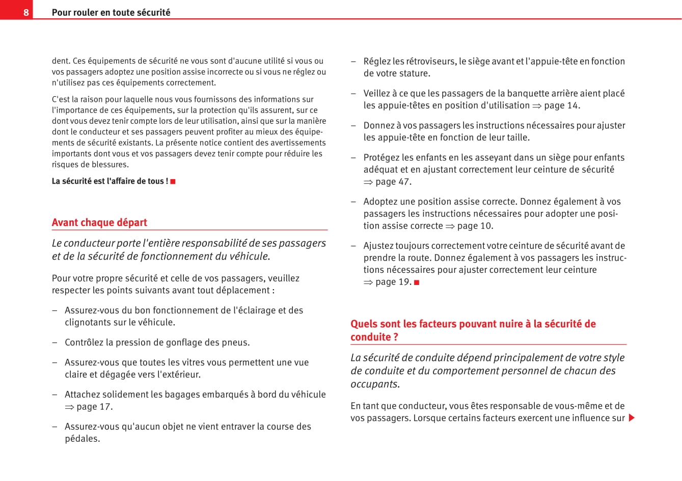 2006-2009 Seat Altea XL Manuel du propriétaire | Français