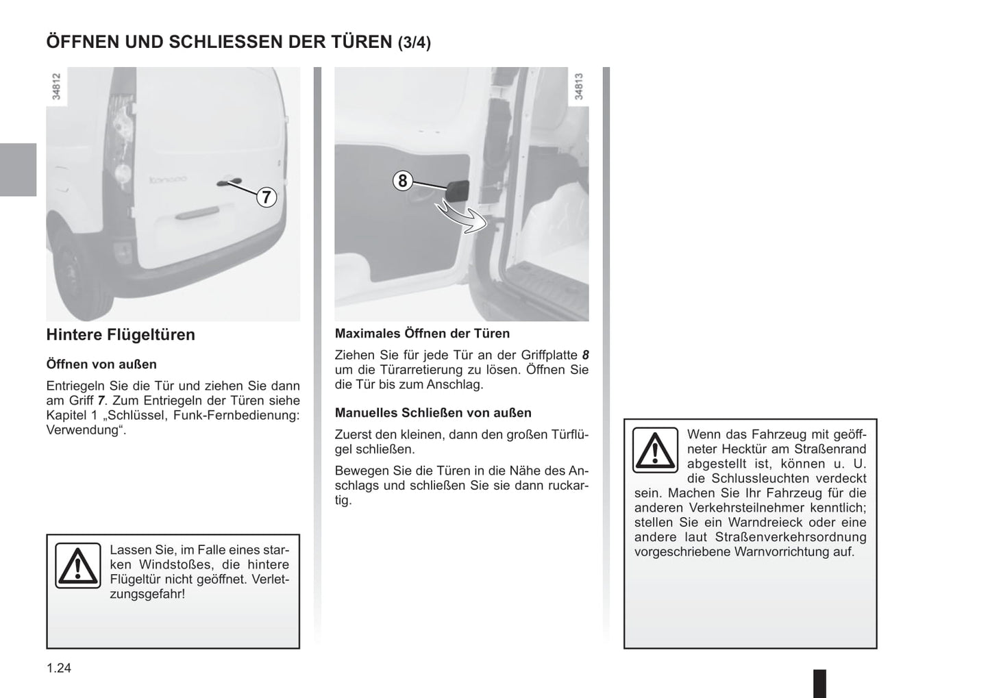 2013-2016 Renault Kangoo Manuel du propriétaire | Allemand