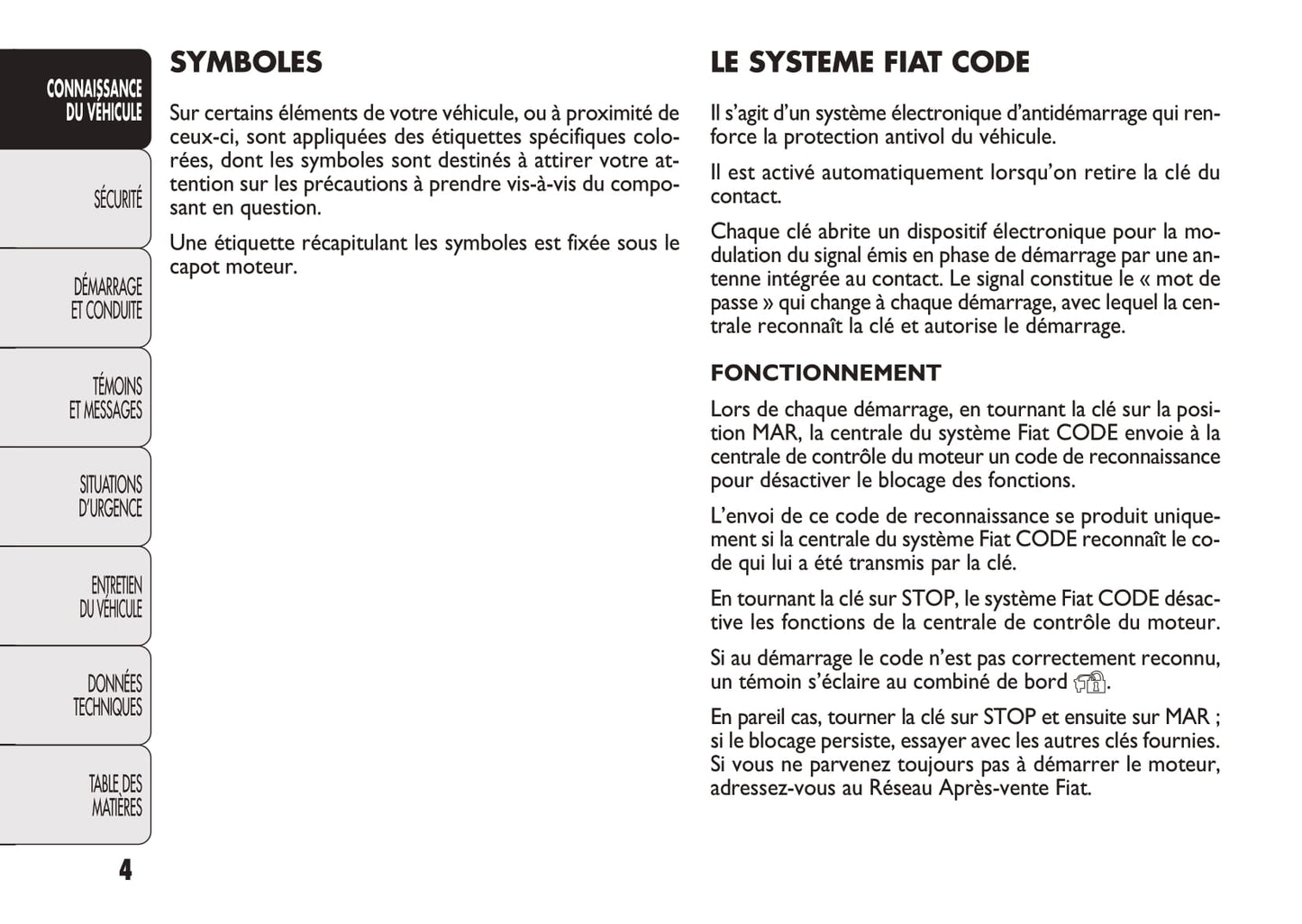 2012-2013 Fiat Doblò Bedienungsanleitung | Französisch