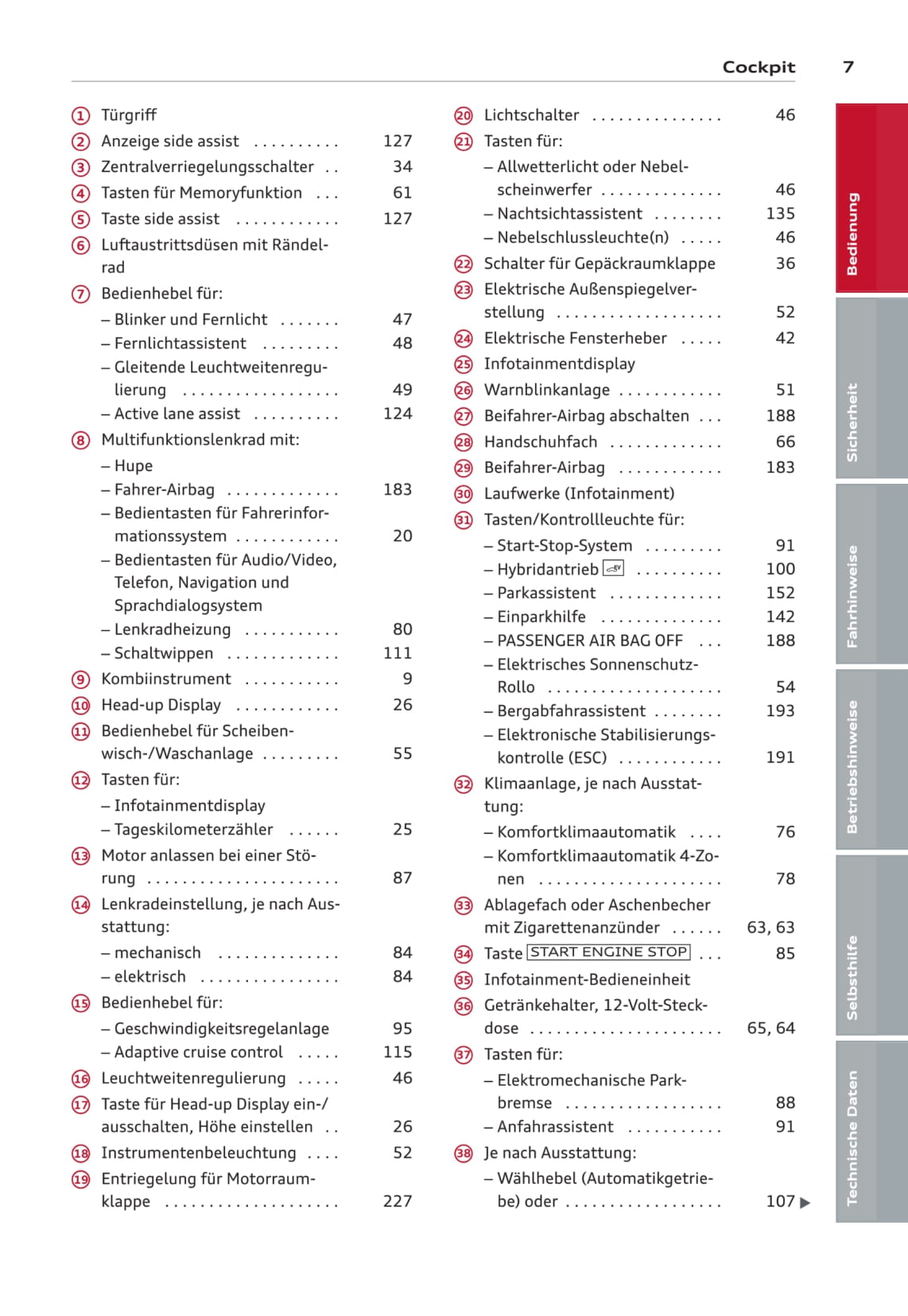 2012-2014 Audi A6/S6 Bedienungsanleitung | Deutsch