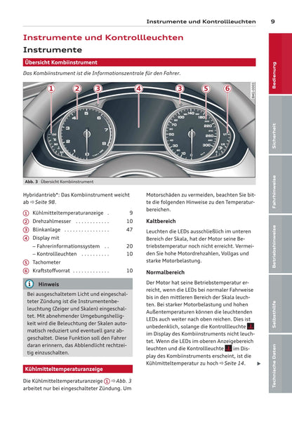 2012-2014 Audi A6/S6 Bedienungsanleitung | Deutsch