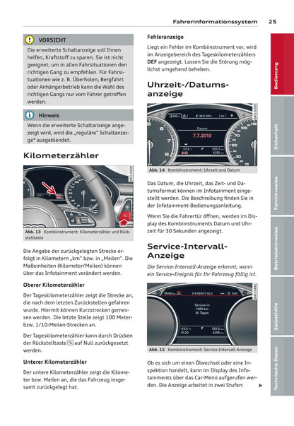 2012-2014 Audi A6/S6 Bedienungsanleitung | Deutsch