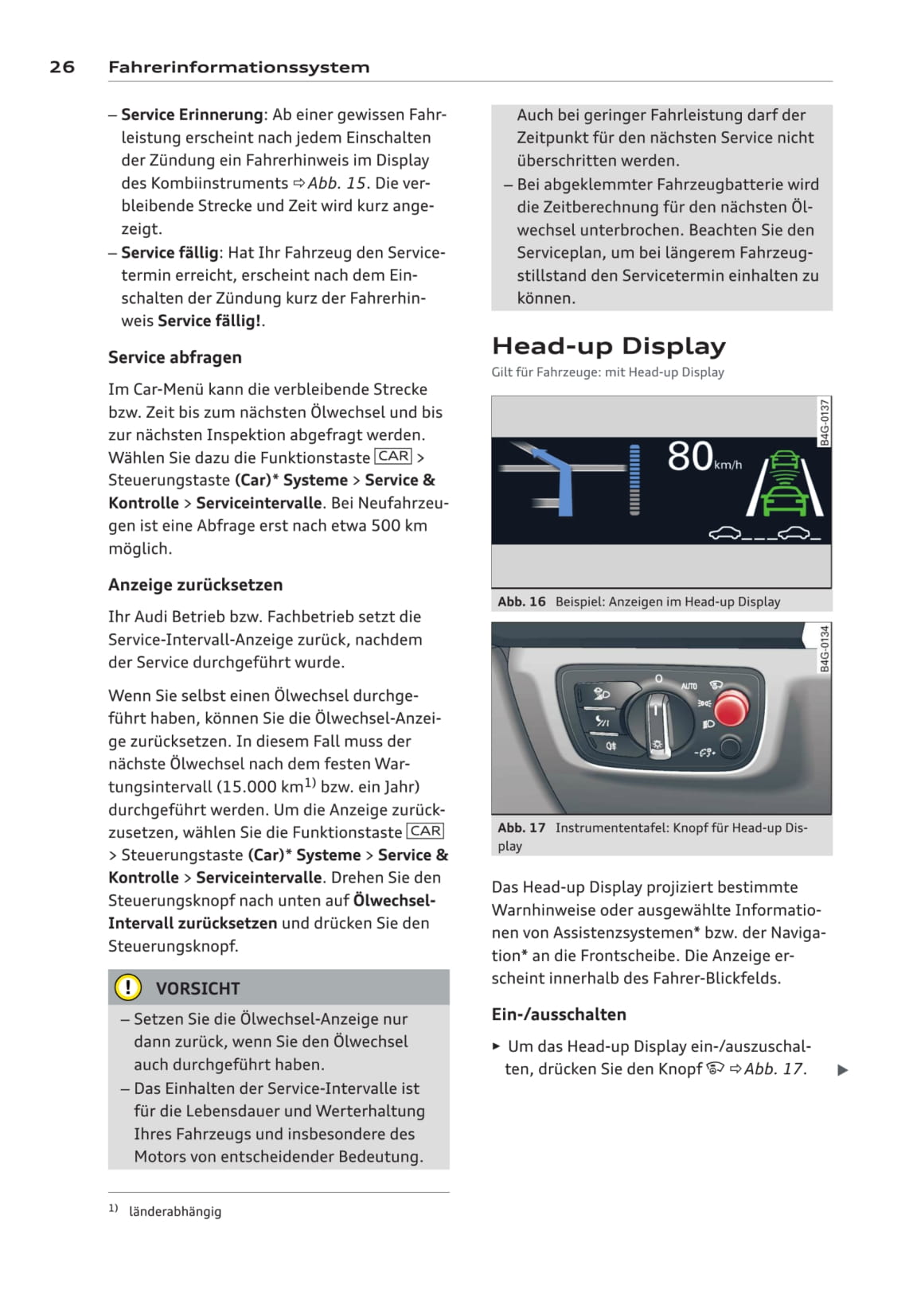 2012-2014 Audi A6/S6 Bedienungsanleitung | Deutsch