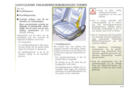 2001-2003 Renault Avantime Manuel du propriétaire | Néerlandais