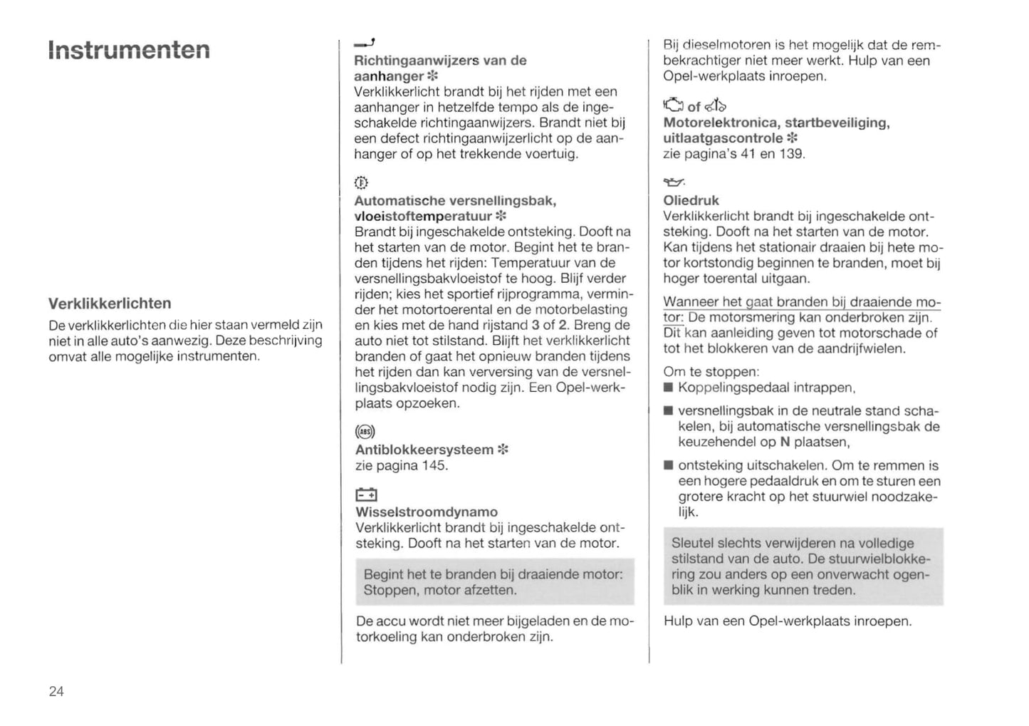 1998-2004 Opel Frontera Owner's Manual | Dutch