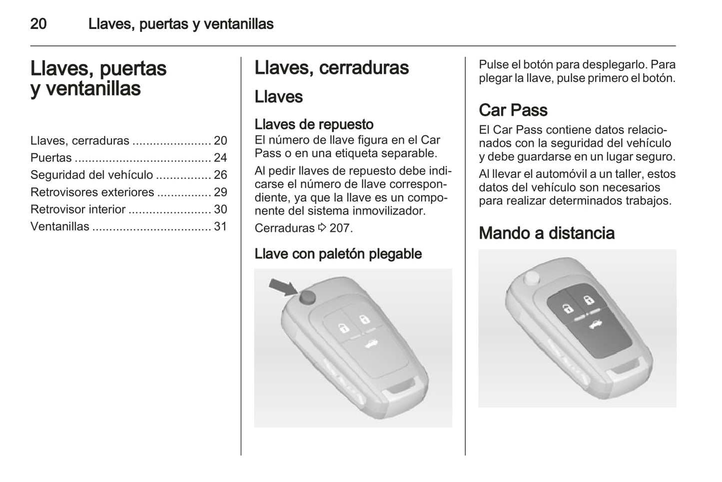 2012 Opel Astra GTC Owner's Manual | Spanish