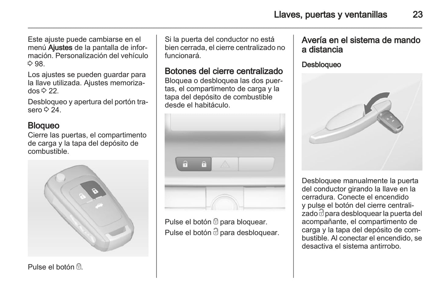 2012 Opel Astra GTC Owner's Manual | Spanish