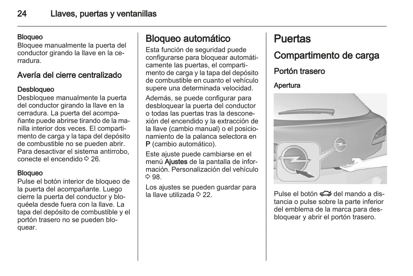 2012 Opel Astra GTC Owner's Manual | Spanish