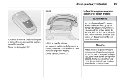 2012 Opel Astra GTC Owner's Manual | Spanish