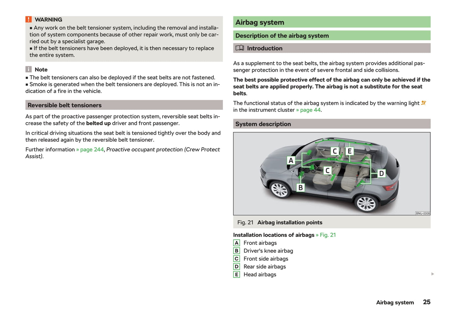 2018-2019 Skoda Karoq Owner's Manual | English