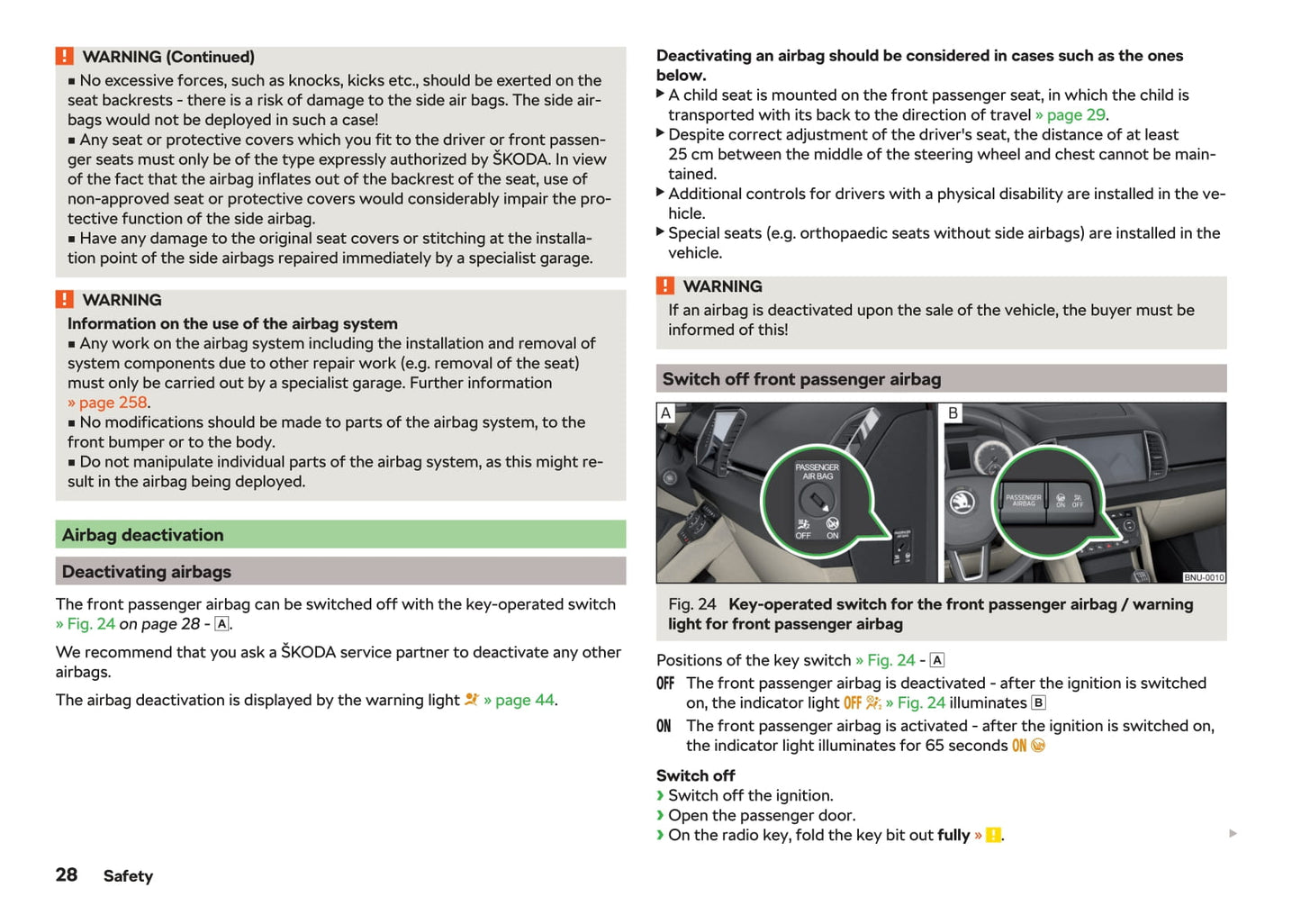 2018-2019 Skoda Karoq Owner's Manual | English