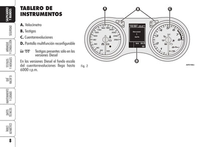 2006-2008 Alfa Romeo Brera Manuel du propriétaire | Espagnol