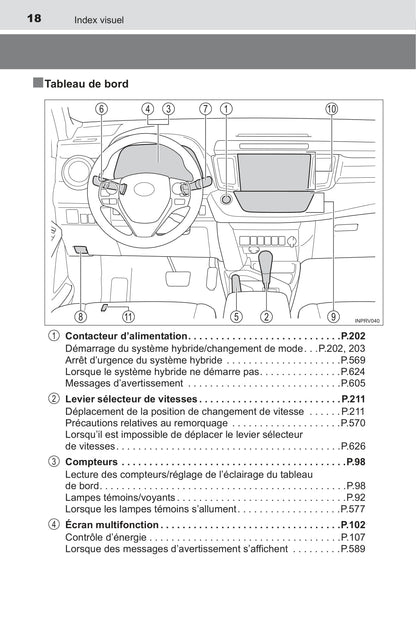 2016-2019 Toyota RAV4 Manuel du propriétaire | Français