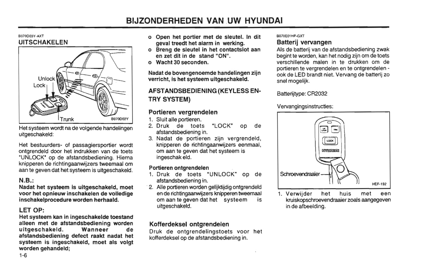 2001-2002 Hyundai Sonata Bedienungsanleitung | Niederländisch