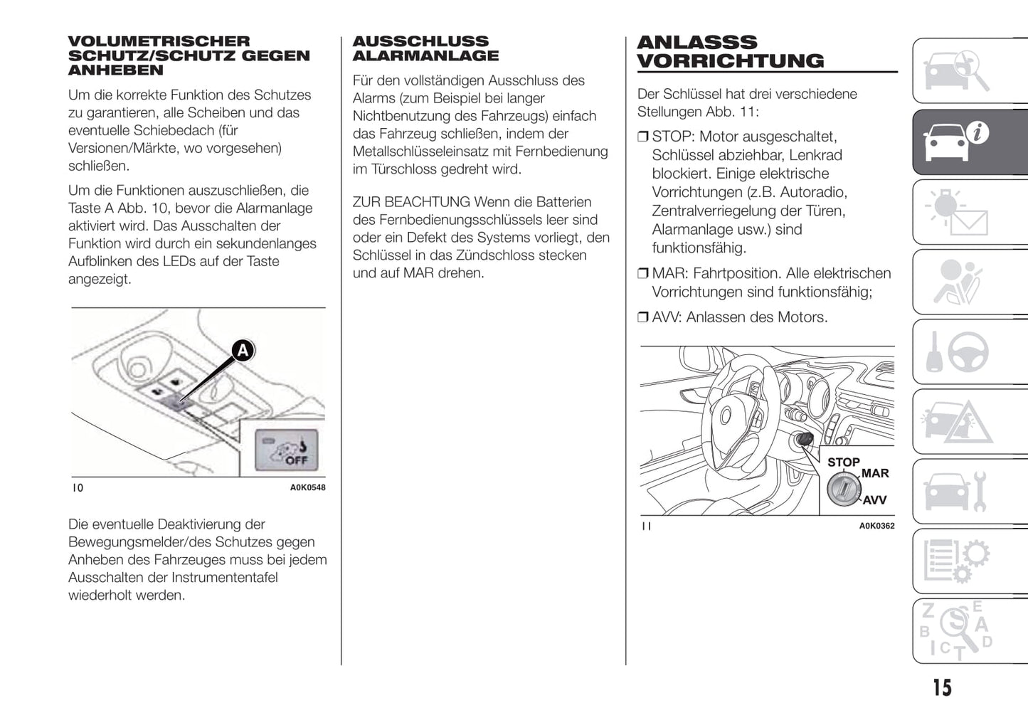 2012-2014 Alfa Romeo Giulietta Owner's Manual | German