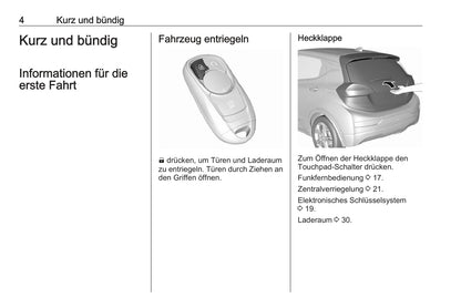 2017-2018 Opel Ampera-e Manuel du propriétaire | Allemand