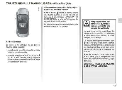 2016-2019 Renault Clio Manuel du propriétaire | Espagnol