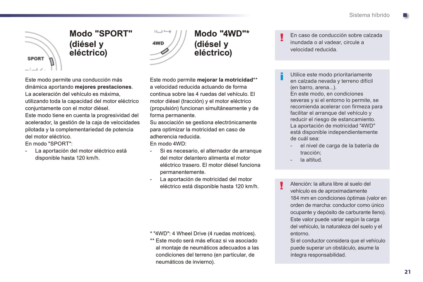 2014-2016 Peugeot 508 RXH Owner's Manual | Spanish