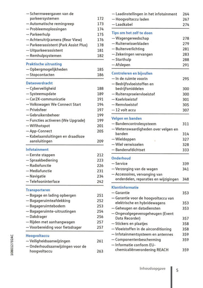 2020-2023 Volkswagen ID.3 Bedienungsanleitung | Niederländisch