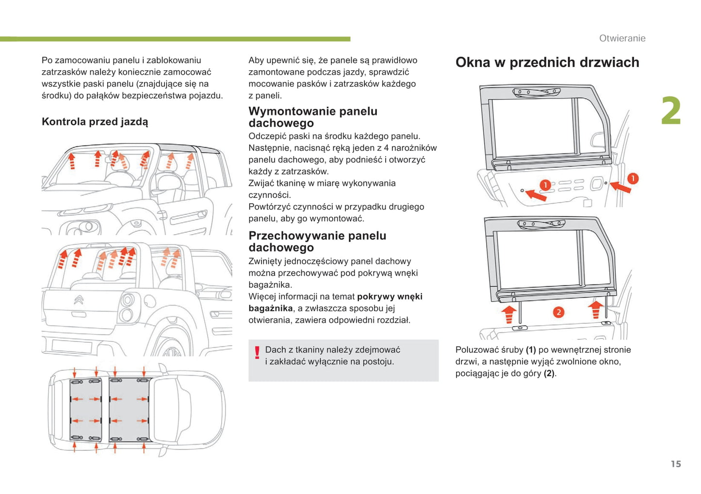 2017-2019 Citroën E-Mehari Bedienungsanleitung | Polnisch