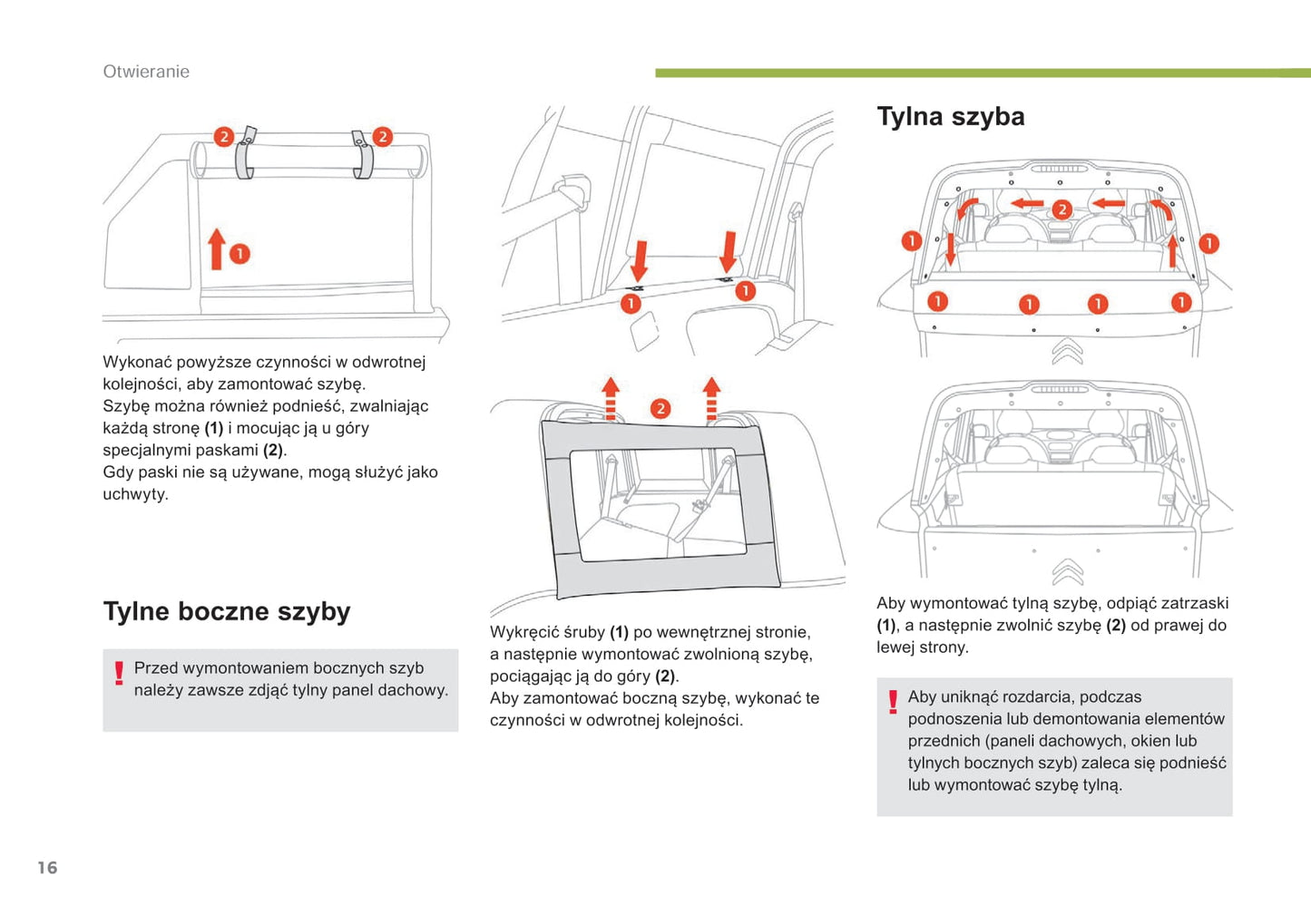 2017-2019 Citroën E-Mehari Bedienungsanleitung | Polnisch