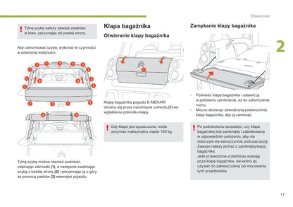 2017-2019 Citroën E-Mehari Bedienungsanleitung | Polnisch