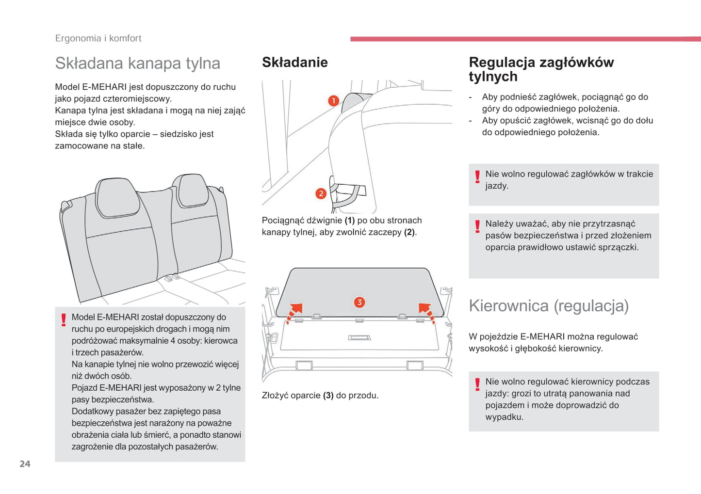 2017-2019 Citroën E-Mehari Bedienungsanleitung | Polnisch