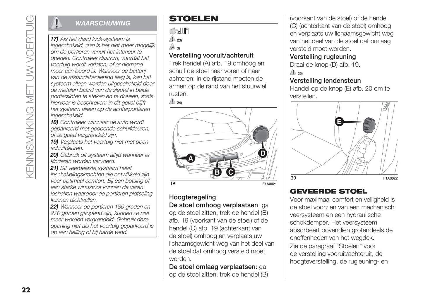 2021-2022 Fiat E-Ducato Gebruikershandleiding | Nederlands