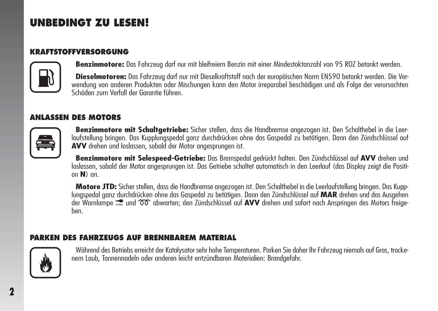 2007-2010 Alfa Romeo 147 Bedienungsanleitung | Deutsch