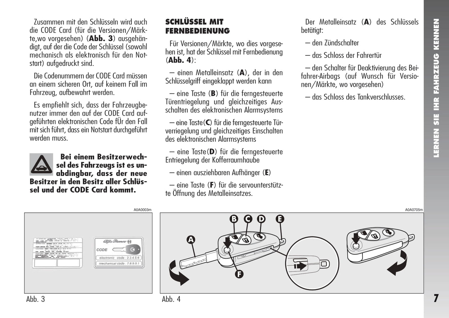 2007-2010 Alfa Romeo 147 Bedienungsanleitung | Deutsch