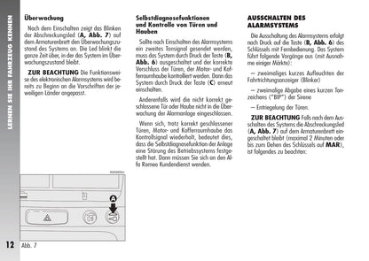 2007-2010 Alfa Romeo 147 Bedienungsanleitung | Deutsch