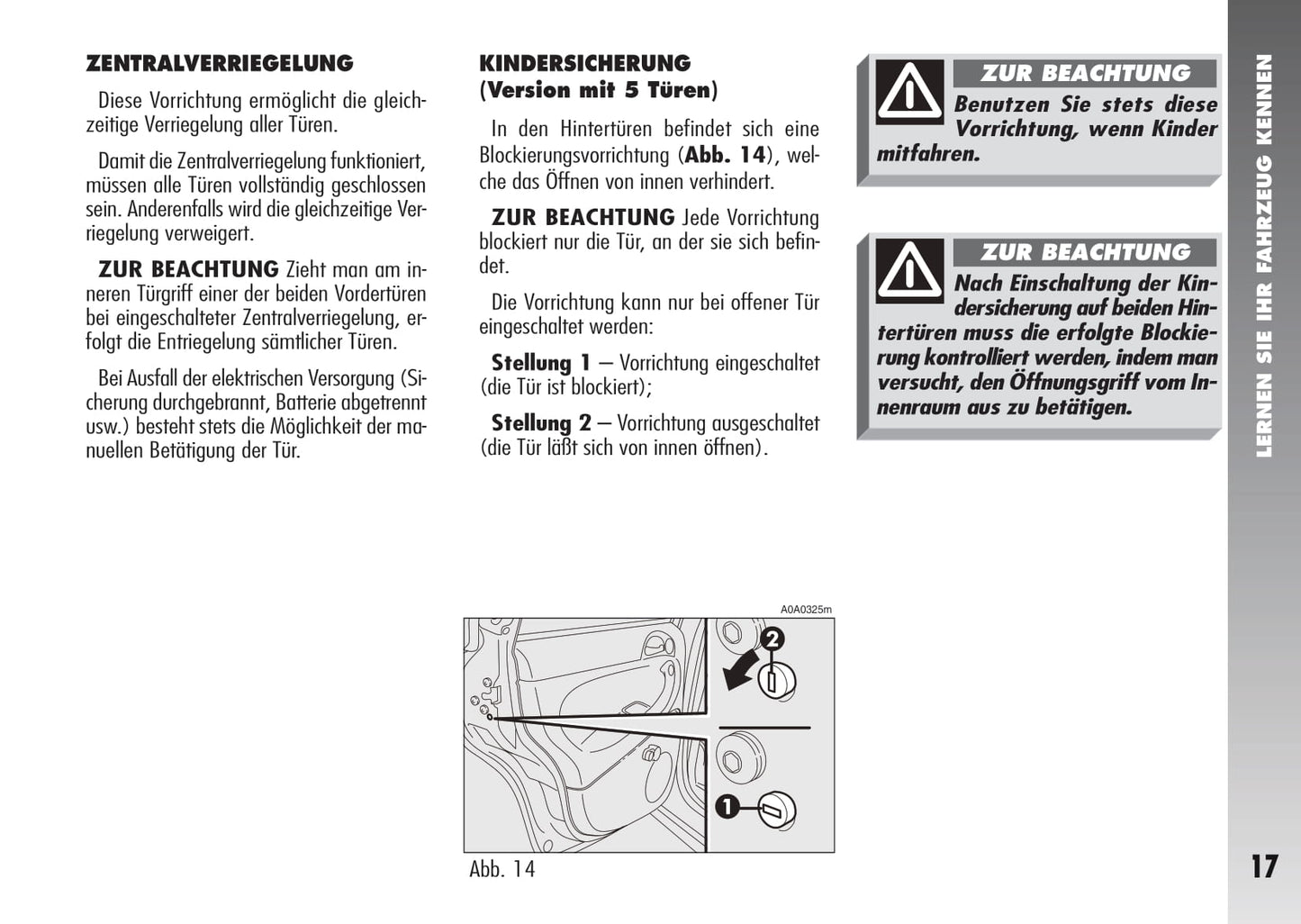 2007-2010 Alfa Romeo 147 Bedienungsanleitung | Deutsch