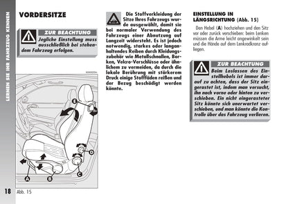 2007-2010 Alfa Romeo 147 Bedienungsanleitung | Deutsch