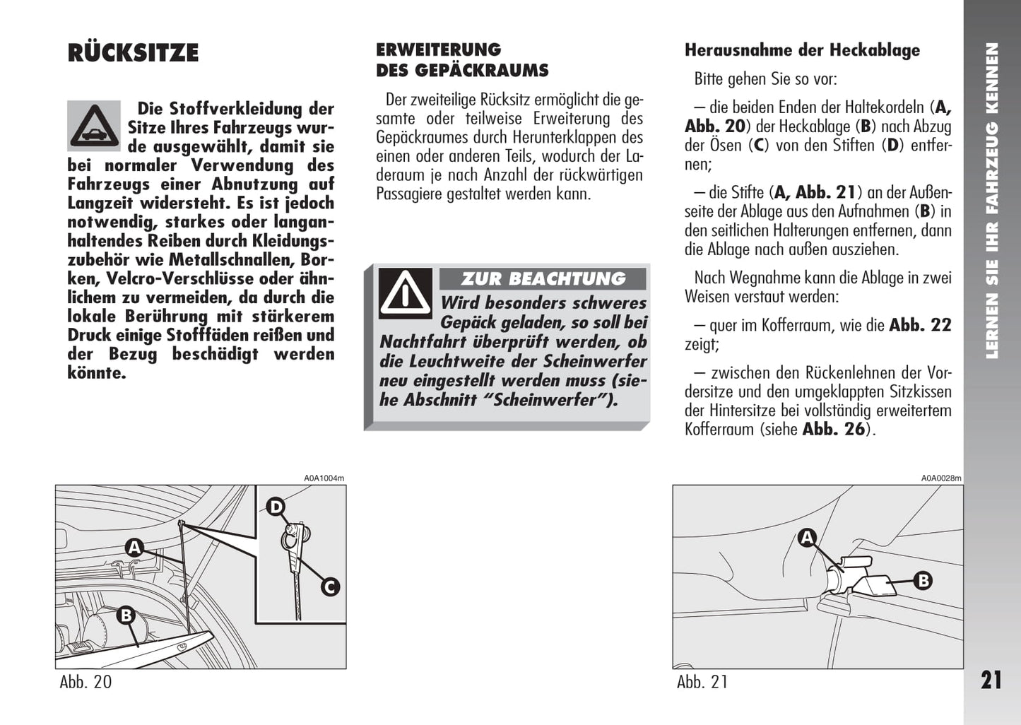 2007-2010 Alfa Romeo 147 Bedienungsanleitung | Deutsch