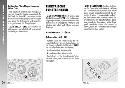 2007-2010 Alfa Romeo 147 Bedienungsanleitung | Deutsch