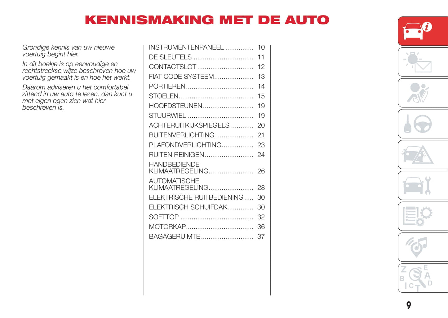 2016-2022 Abarth 595 Gebruikershandleiding | Nederlands