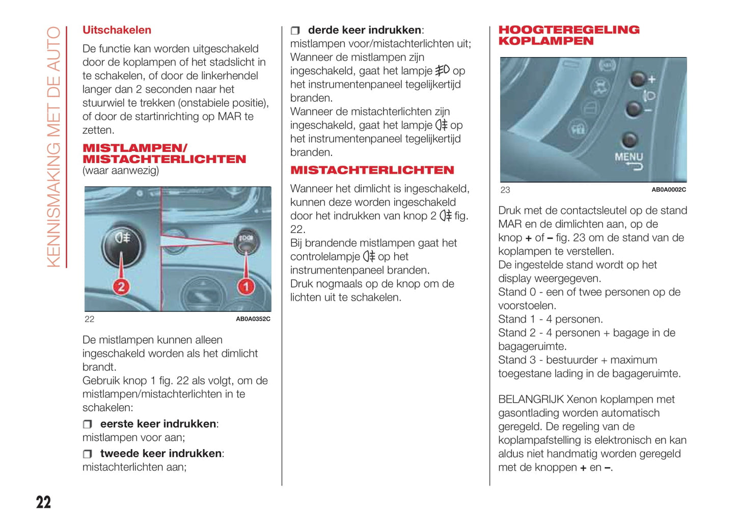 2016-2022 Abarth 595 Gebruikershandleiding | Nederlands