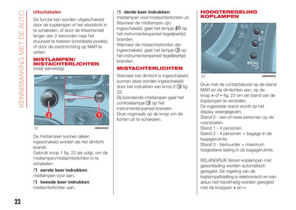 2016-2022 Abarth 595 Gebruikershandleiding | Nederlands