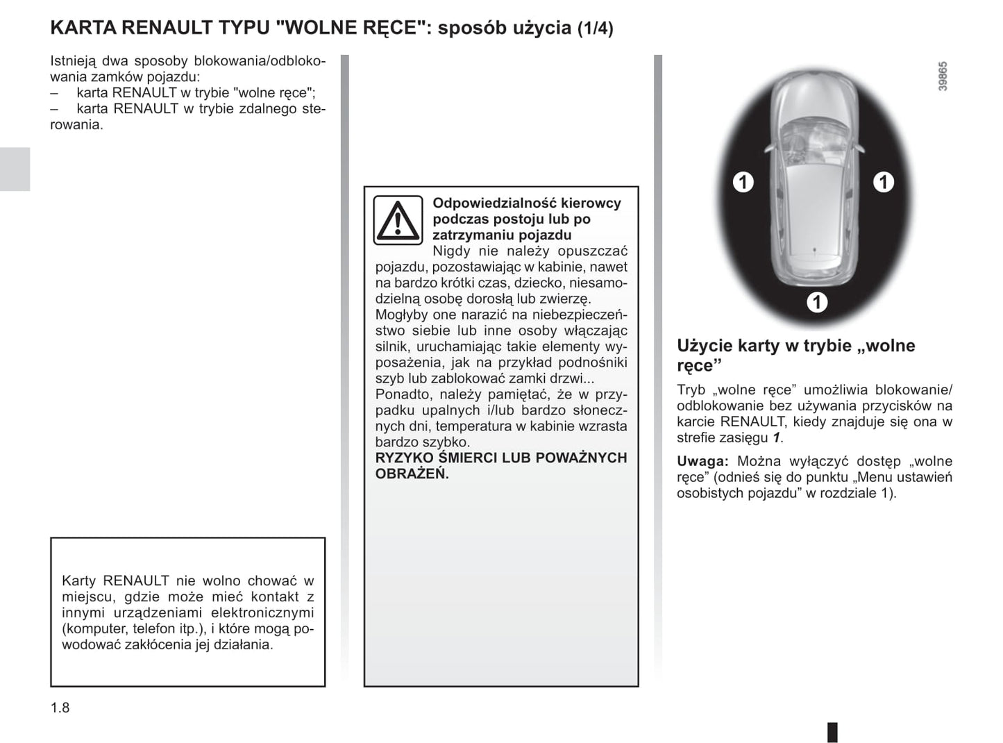 2015-2018 Renault Kadjar Manuel du propriétaire | Polonais