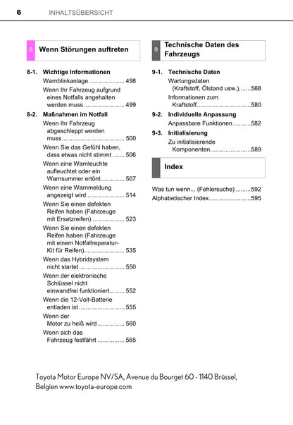 2016-2017 Toyota Auris Hybrid Owner's Manual | German