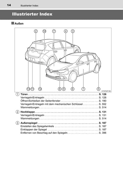 2016-2017 Toyota Auris Hybrid Owner's Manual | German