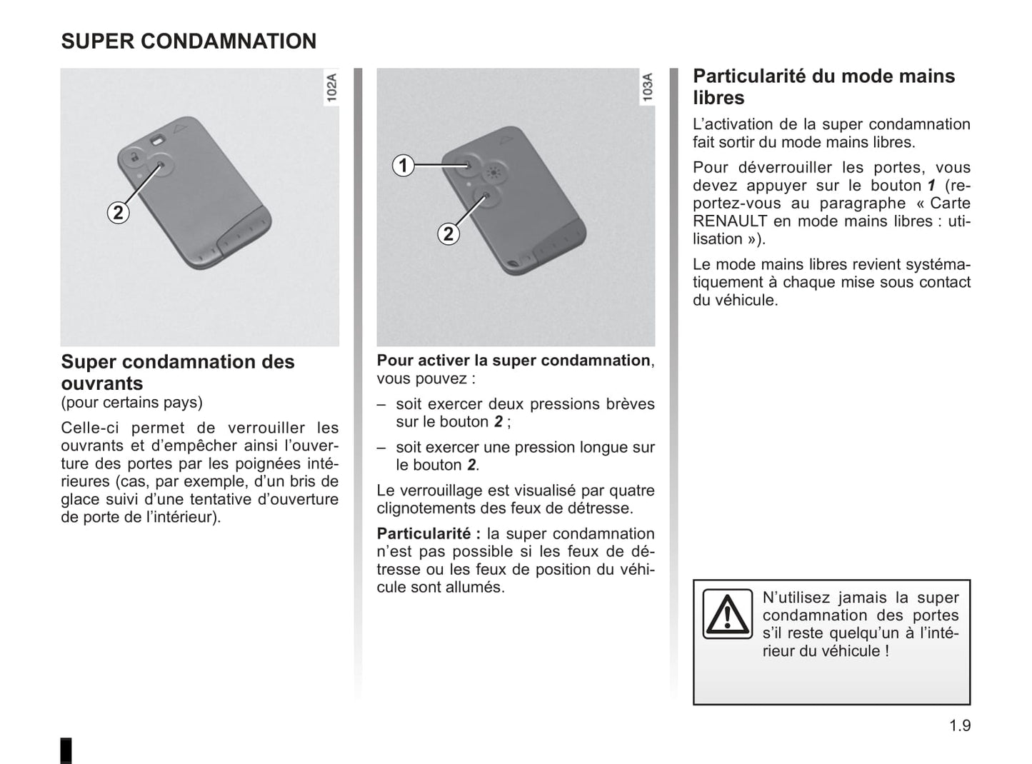 2009-2010 Renault Vel Satis Owner's Manual | French