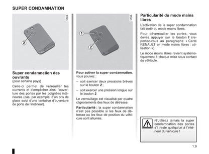 2009-2010 Renault Vel Satis Owner's Manual | French