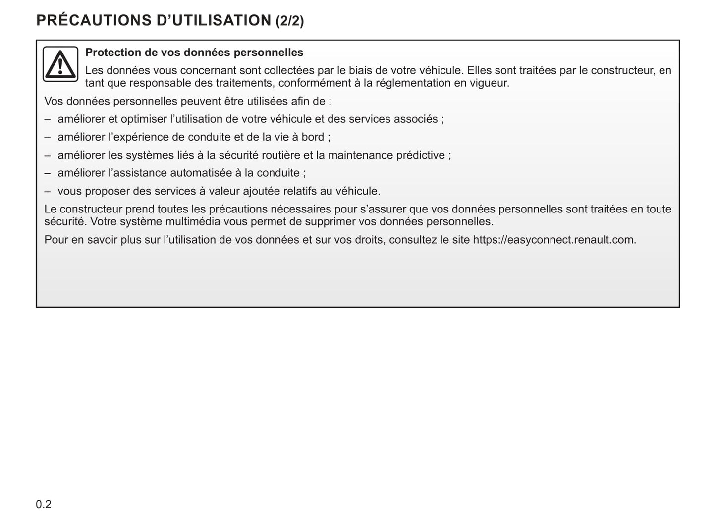 Renault Easy Link Guide d'utilisation 2019