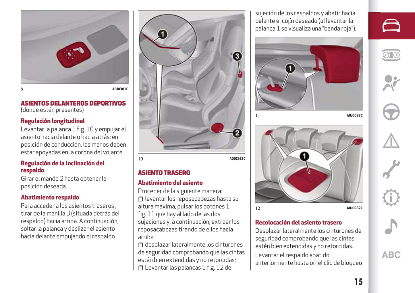 2016-2020 Alfa Romeo MiTo Owner's Manual | Spanish