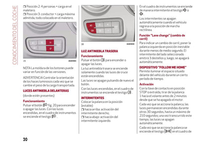 2016-2020 Alfa Romeo MiTo Owner's Manual | Spanish