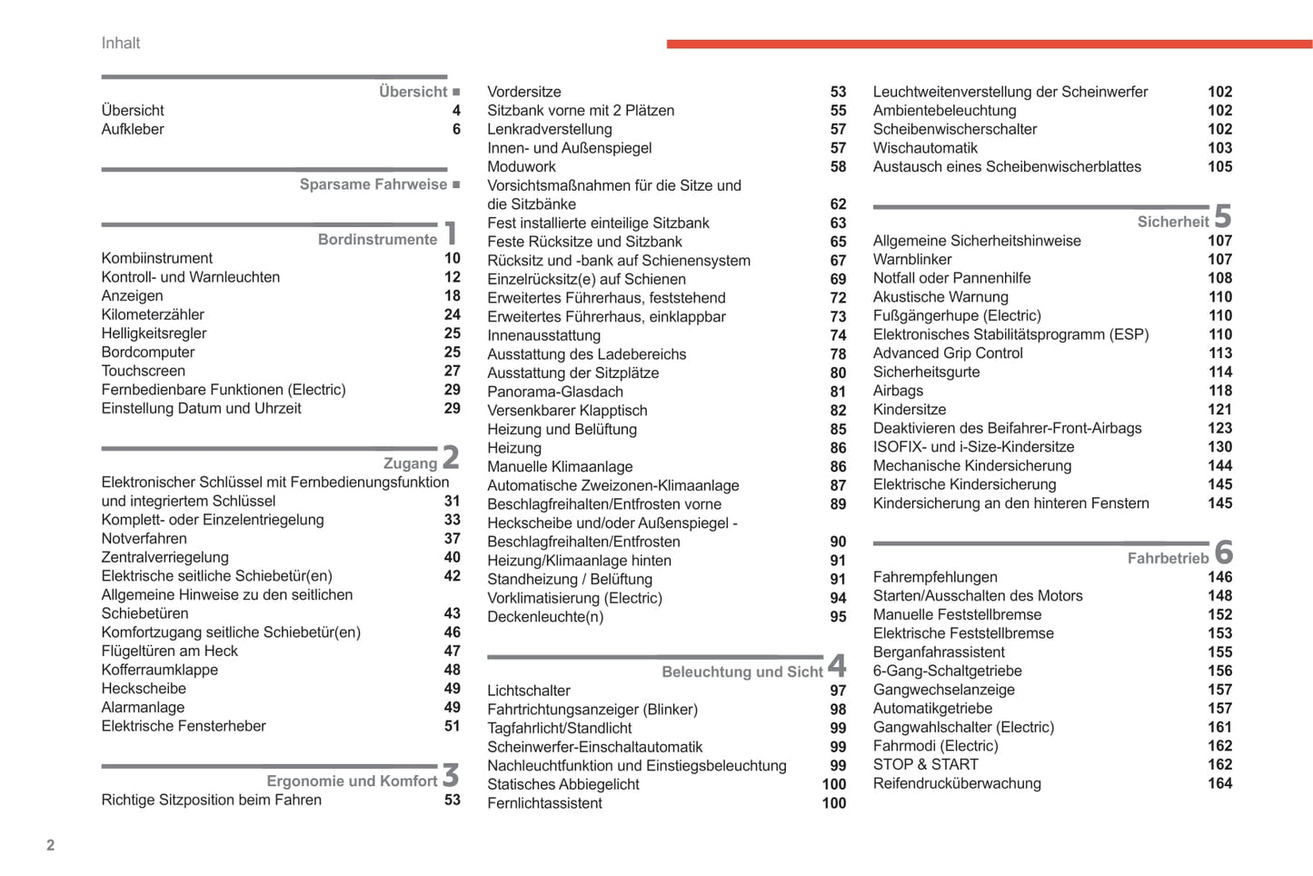 2020-2022 Citroën SpaceTourer/Dispatch/Jumpy/ë-Dispatch/ë-Jumpy/ë-SpaceTourer Bedienungsanleitung | Deutsch